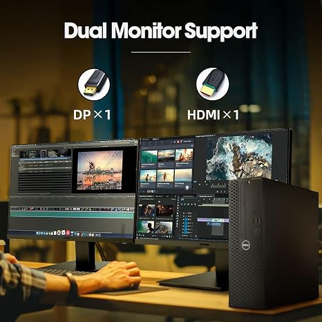 Dell Optiplex 3050 SFF Desktop Computer PC, Intel Quad Core i5-6500 up to 3.6GHz, 16GB DDR4, 256GB SSD, WiFi, 4K Support, DP, HDMI, Windows 11 Pro 64 Bit